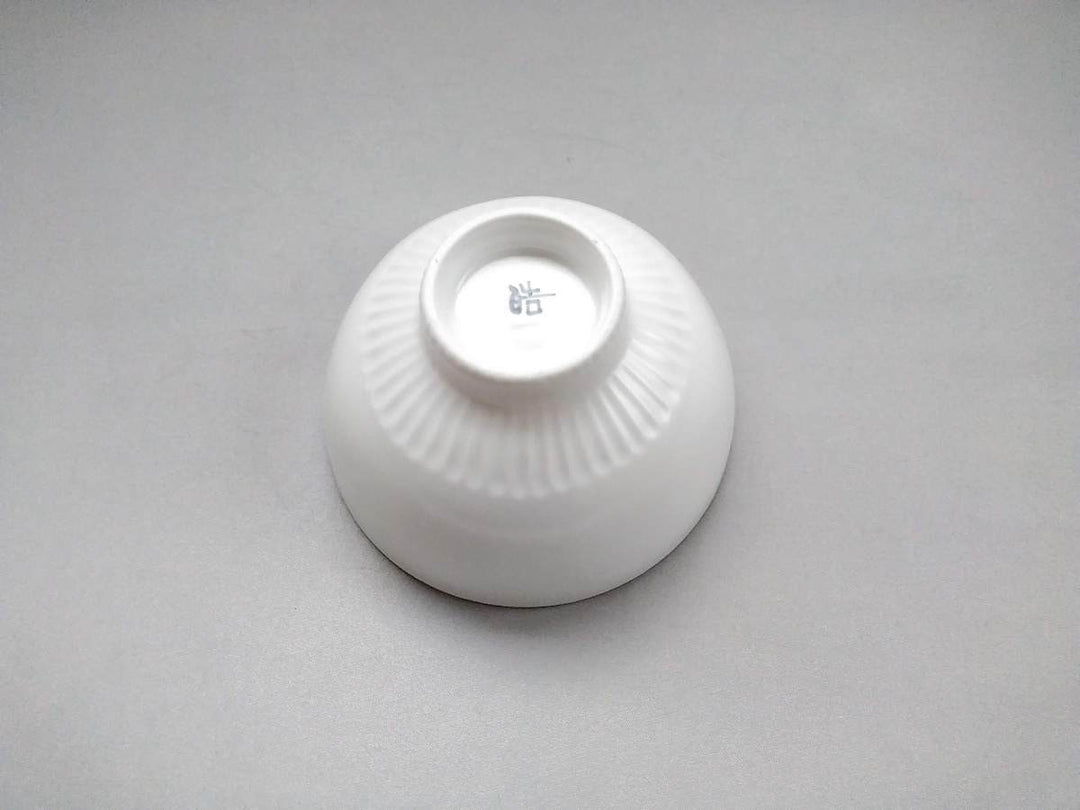 Ridged Rice Bowl Lrge Rim Rusted White Matte - Crafted By Koyo Kiln
