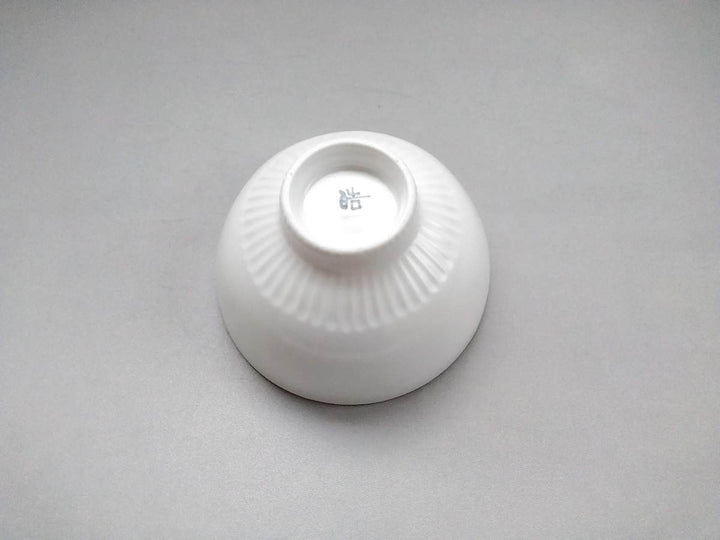 Ridged Rice Bowl Lrge Rim Rusted White Matte - Crafted By Koyo Kiln