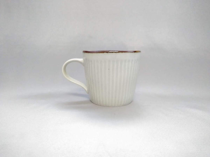 Ridged Cafe Mug Sabi Joseon Dynasty — Hand-Glazed Japanese Pottery by Koyo Kiln
