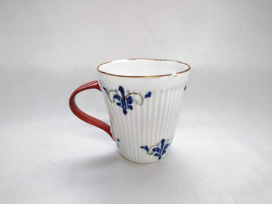 Ridged Mug Leaves Red - Crafted By Koyo Kiln