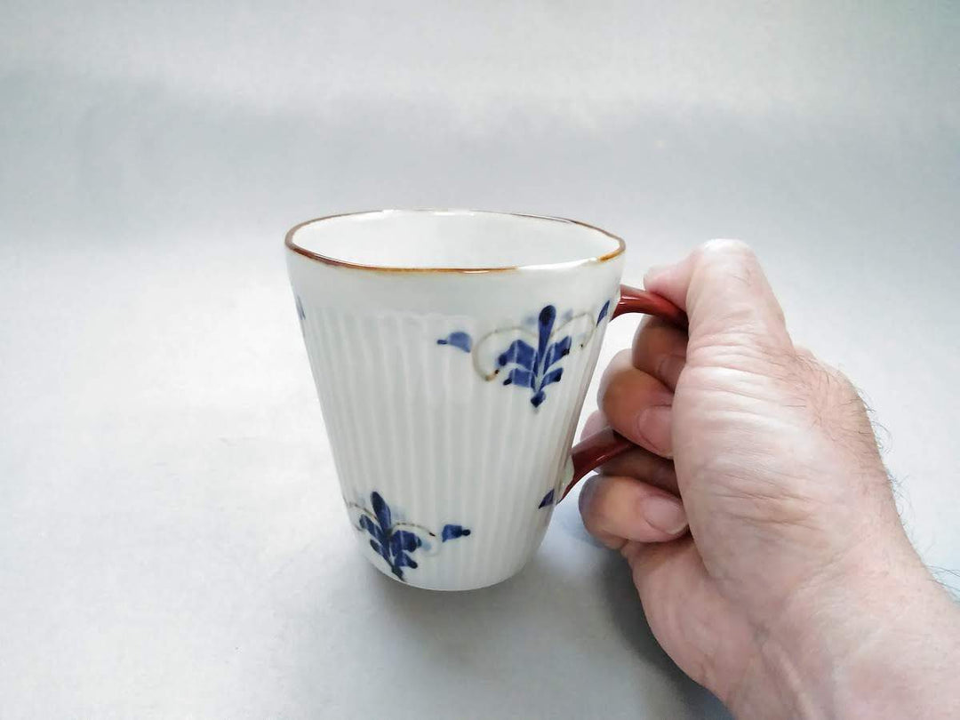 Ridged Mug Leaves Red - Crafted By Koyo Kiln
