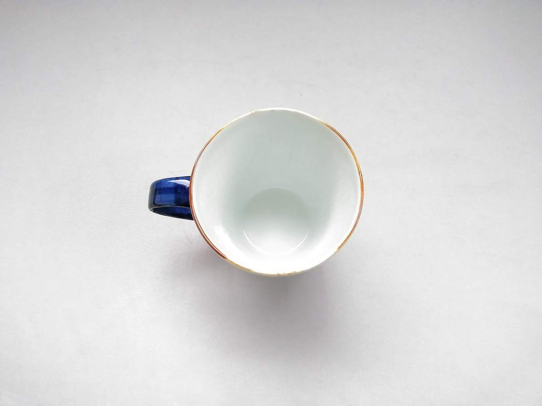 Ridged Mug Leaves Blue - Crafted By Koyo Kiln