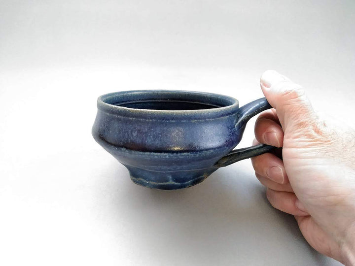 Deep Blue Glazed Soup Cup - Crafted By Kazuhito Yamamoto