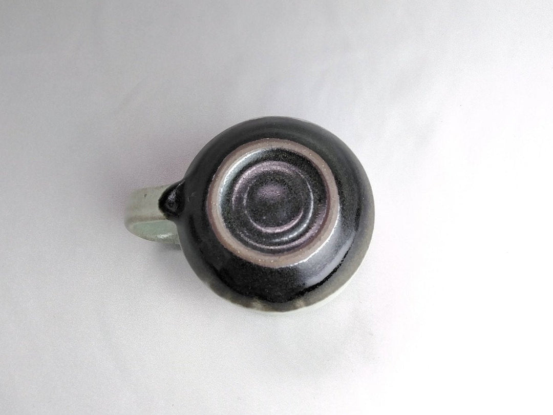 Gray Glazed Black dot Mug - Crafted By Tatsuo Otomo