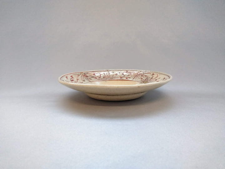 Annam Red 5-Sun Rim Bowl - Crafted By Masaaki Hibino