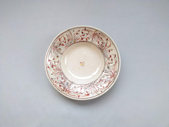 Annam Red 5-Sun Rim Bowl - Crafted By Masaaki Hibino