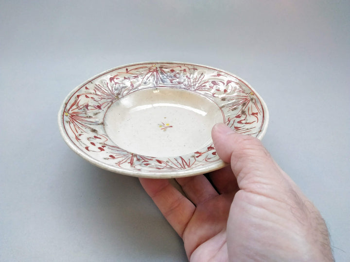 Annam Red 5-Sun Rim Bowl - Crafted By Masaaki Hibino