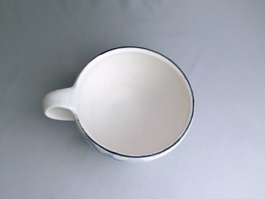 WAshi Underglazed lotus root Round Mug - Crafted By Yasumi Pottery