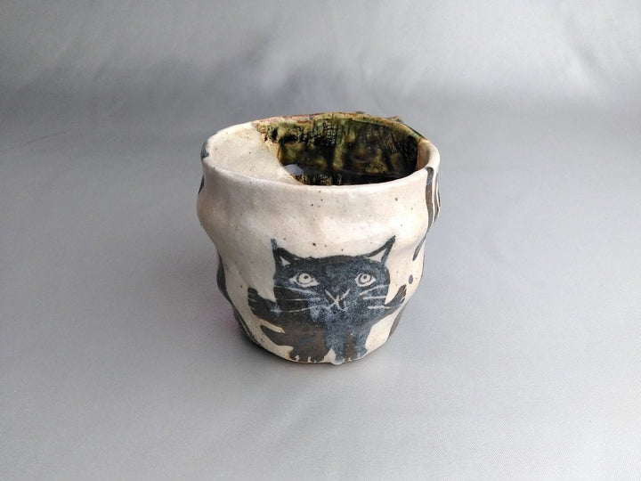 Geometric Pattern Black cat Mug - Crafted By Hiroshi Sato
