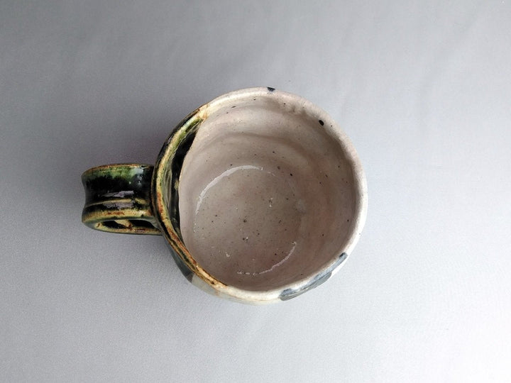Geometric Pattern Black cat Mug - Crafted By Hiroshi Sato