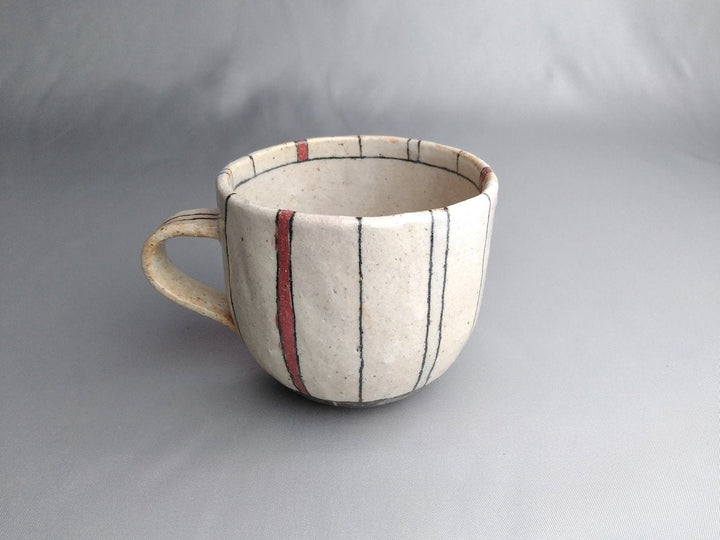 Two-Color Tokusamaru Mug Red - Crafted By Masashi Sato