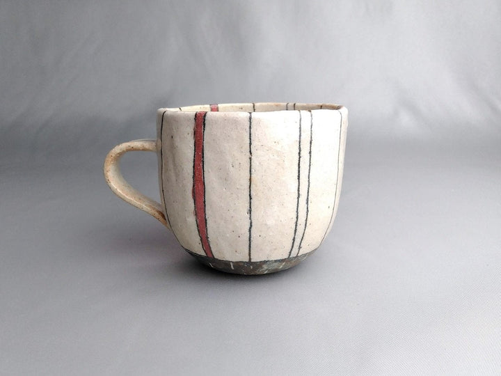 Two-Color Tokusamaru Mug Red - Crafted By Masashi Sato