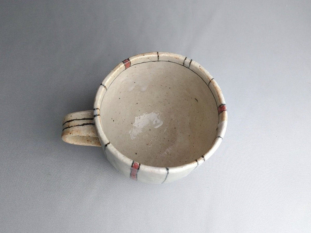 Two-Color Tokusamaru Mug Red - Crafted By Masashi Sato