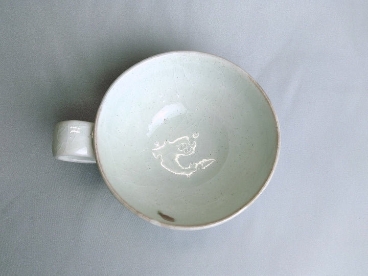 Red Leaf Soup Mug - Crafted By Iwao Pottery