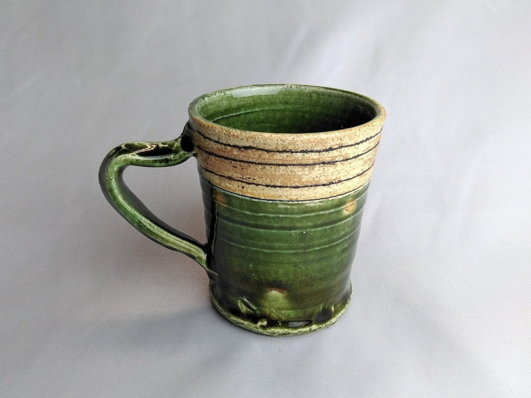 Oribe Line Engraved Dot Tube Mug - Crafted By Kazuhito Yamamoto