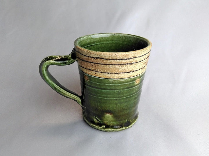 Oribe Line Engraved Dot Tube Mug - Crafted By Kazuhito Yamamoto