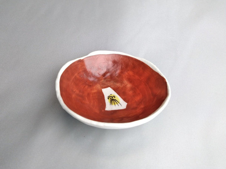 Red-painted Camellia modified Small attachment - Crafted By Masaaki Hibino
