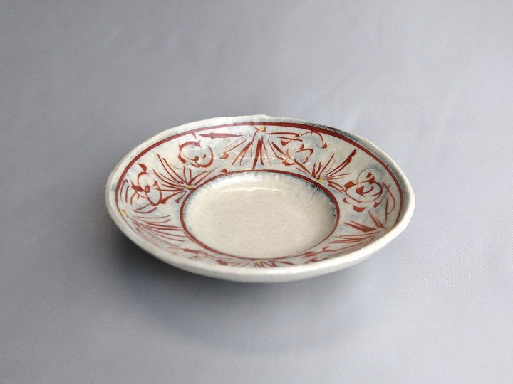 Annam Red 4-Sun Rim Bowl - Crafted By Masaaki Hibino