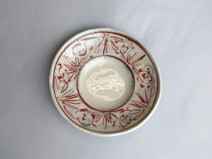 Annam Red 4-Sun Rim Bowl - Crafted By Masaaki Hibino