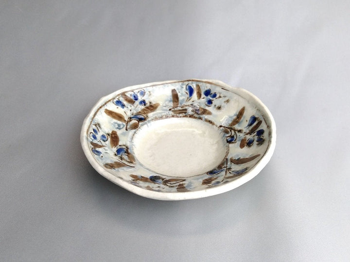 Annam Blue Ethnic 4-Sun Rim Bowl - Crafted By Masaaki Hibino