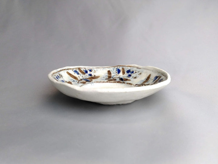 Annam Blue Ethnic 4-Sun Rim Bowl - Crafted By Masaaki Hibino