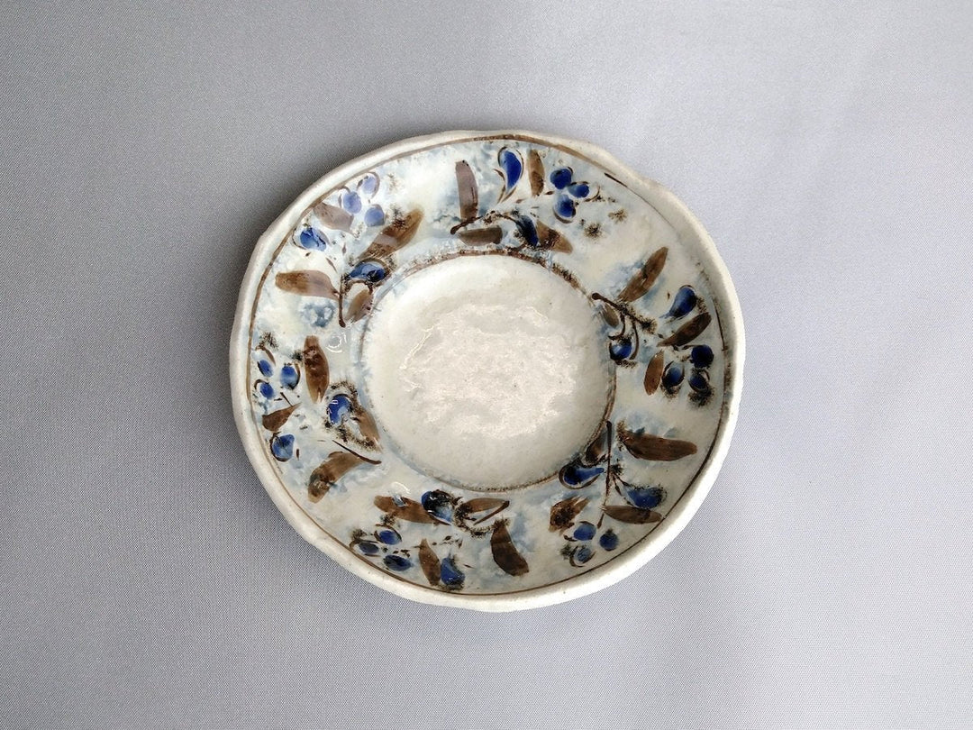 Annam Blue Ethnic 4-Sun Rim Bowl - Crafted By Masaaki Hibino