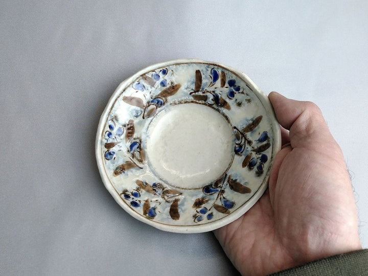 Annam Blue Ethnic 4-Sun Rim Bowl - Crafted By Masaaki Hibino