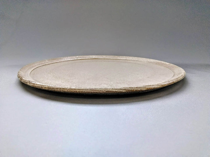 New White Slip Plate 28cm - Crafted By Masahiro Kumagai