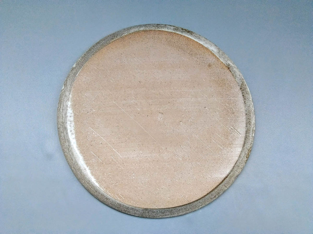 New White Slip Plate 28cm - Crafted By Masahiro Kumagai