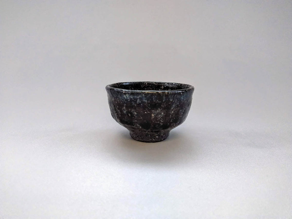 Mouse Ash Glazed Round Cup, Japanese pottery (ceramic)