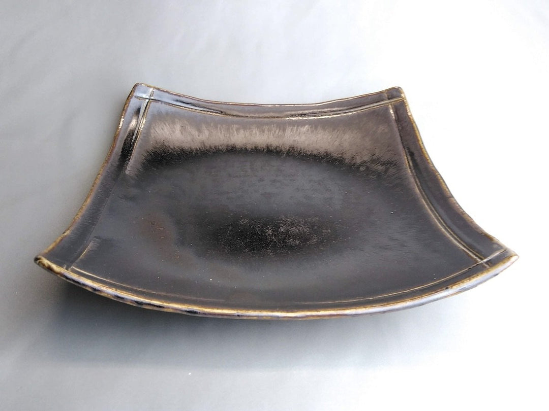 Kiln-hen raster 7-Sun Square Plate - Crafted By Hakudo Kiln