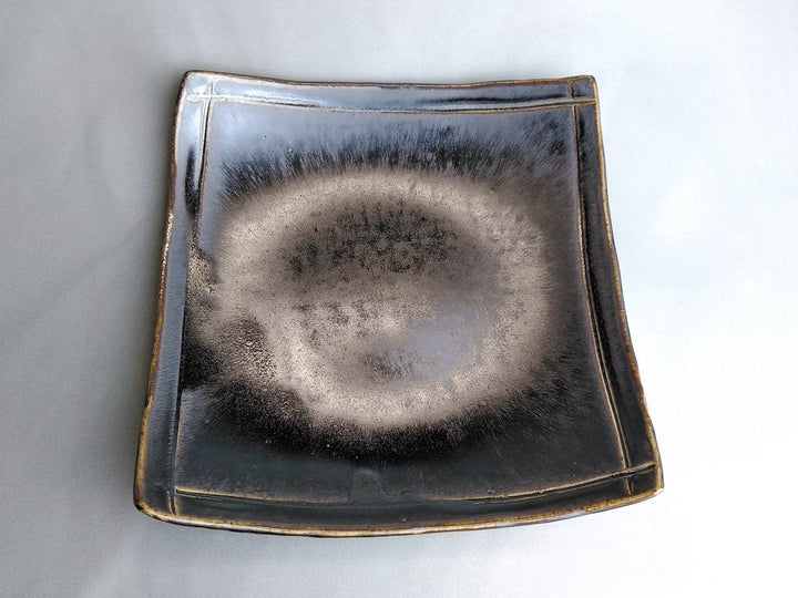 Kiln-hen raster 7-Sun Square Plate - Crafted By Hakudo Kiln