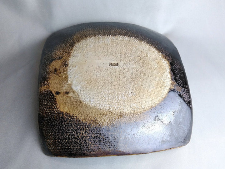 Kiln-hen raster 7-Sun Square Plate - Crafted By Hakudo Kiln