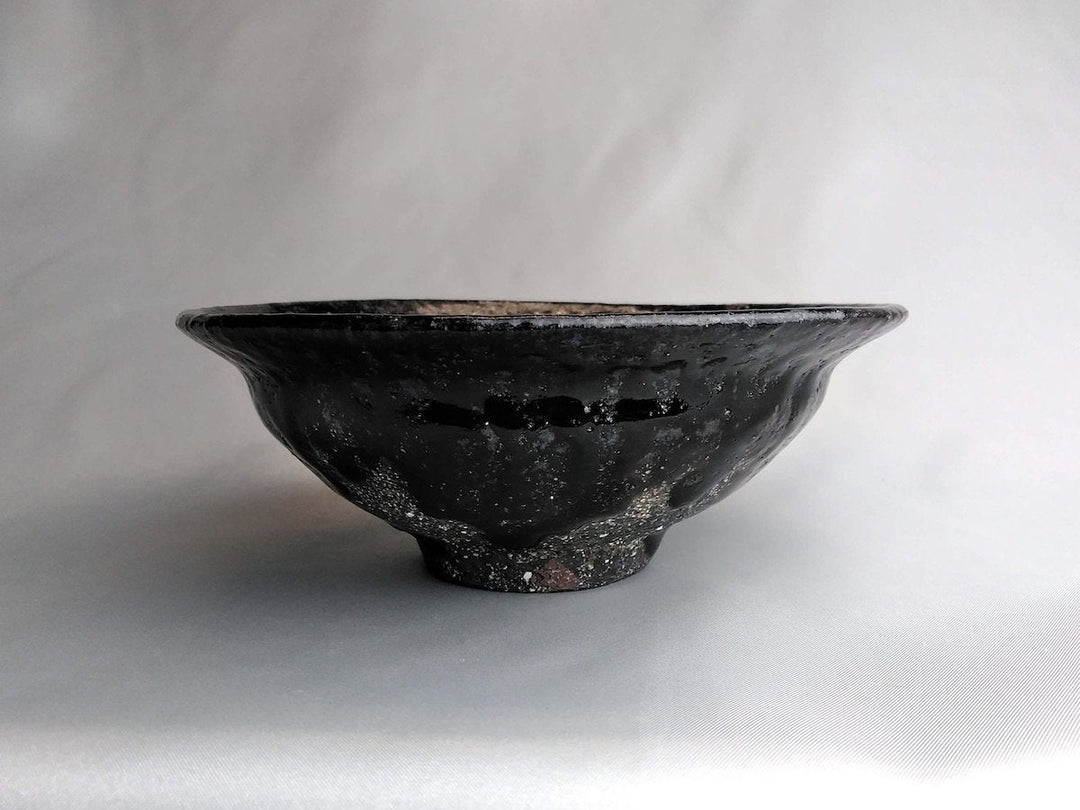 Mouse Ash Glazed 4.5-Sun Shallow Bowl - Crafted By Seiji Okuda