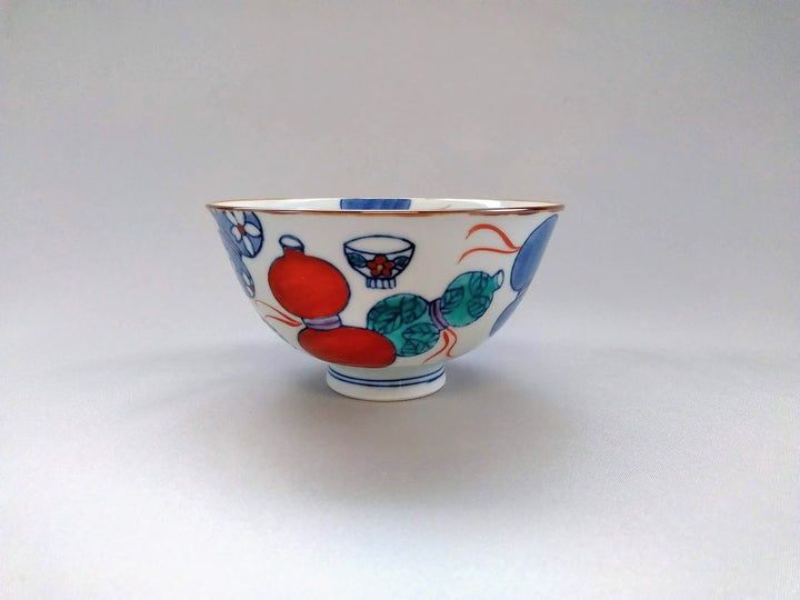 Gourd Pattern Rice Bowl Small - Crafted By Tokushichi Kiln
