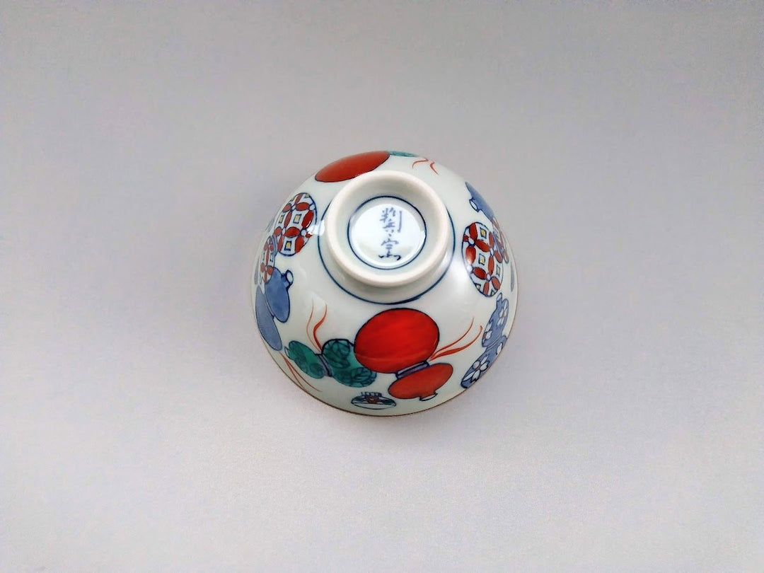 Gourd Pattern Rice Bowl Small - Crafted By Tokushichi Kiln
