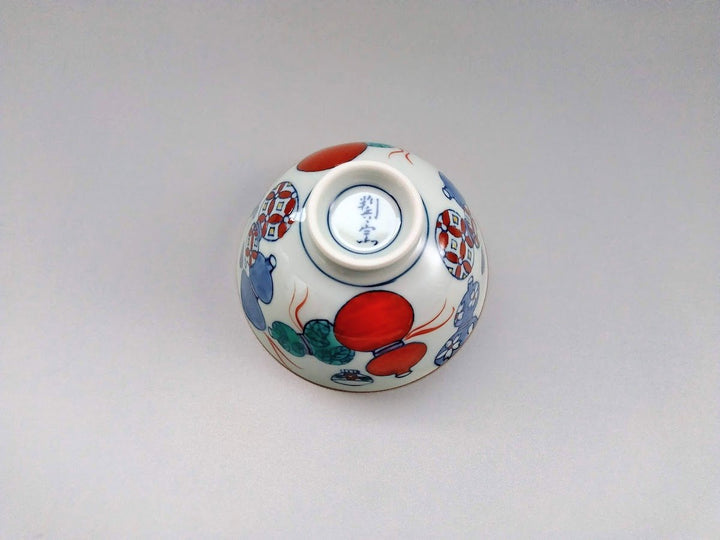 Gourd Pattern Rice Bowl Small - Crafted By Tokushichi Kiln