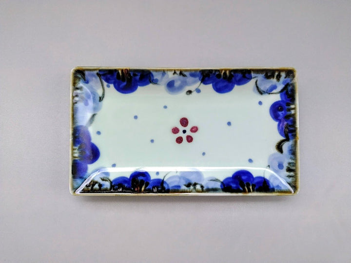 Underglazed Floral Plate — Hand-Painted Japanese Porcelain by Chojuro Kiln