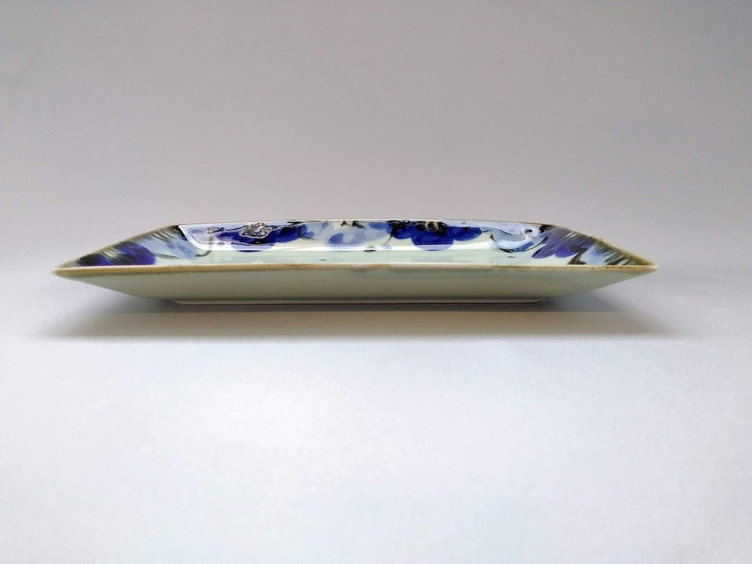Underglazed Floral Plate — Hand-Painted Japanese Porcelain by Chojuro Kiln