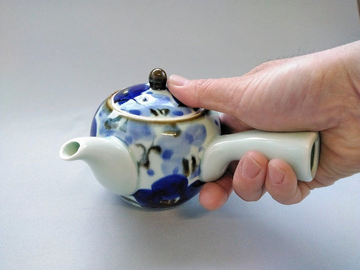 Underglazed Floral TeaPot - Crafted By Chojuro kiln