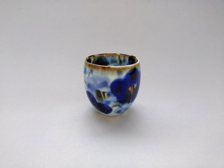 Underglazed Floral Small Cup — Hand-Painted Japanese Pottery by Chojuro Kiln
