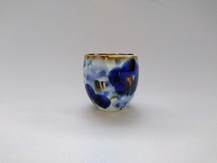 Underglazed Floral Small Cup — Hand-Painted Japanese Pottery by Chojuro Kiln