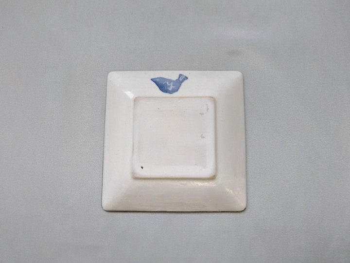 WAshi-Underglazed lotus root Square Small Plate - Crafted By Yasumi Pottery