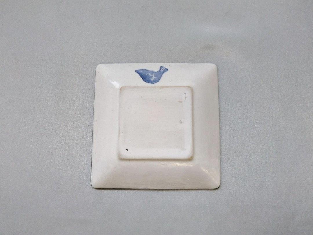 WAshi-Underglazed lotus root Square Small Plate - Crafted By Yasumi Pottery