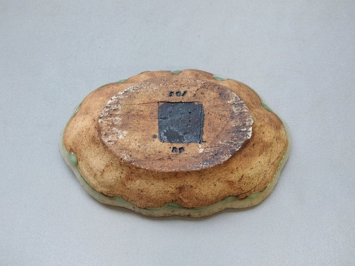 Ash Glazed wire Carved cloud-Shaped Small Bowl - Crafted By Yoshitaka Kato
