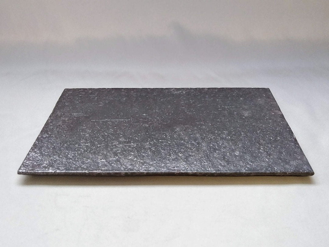 Black crab Long Square Plate - Crafted By Masahiro Kumagai