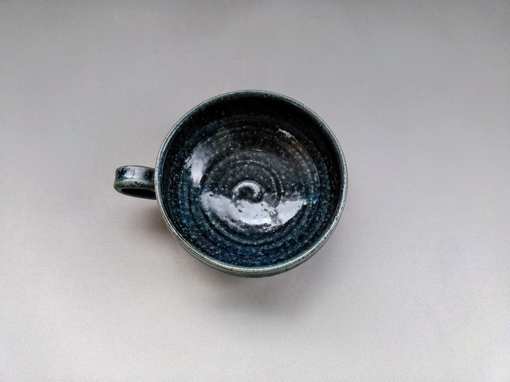 Ridged Soup Cup Eye — Hand-Glazed Japanese Pottery by Kiyohide Yokoi