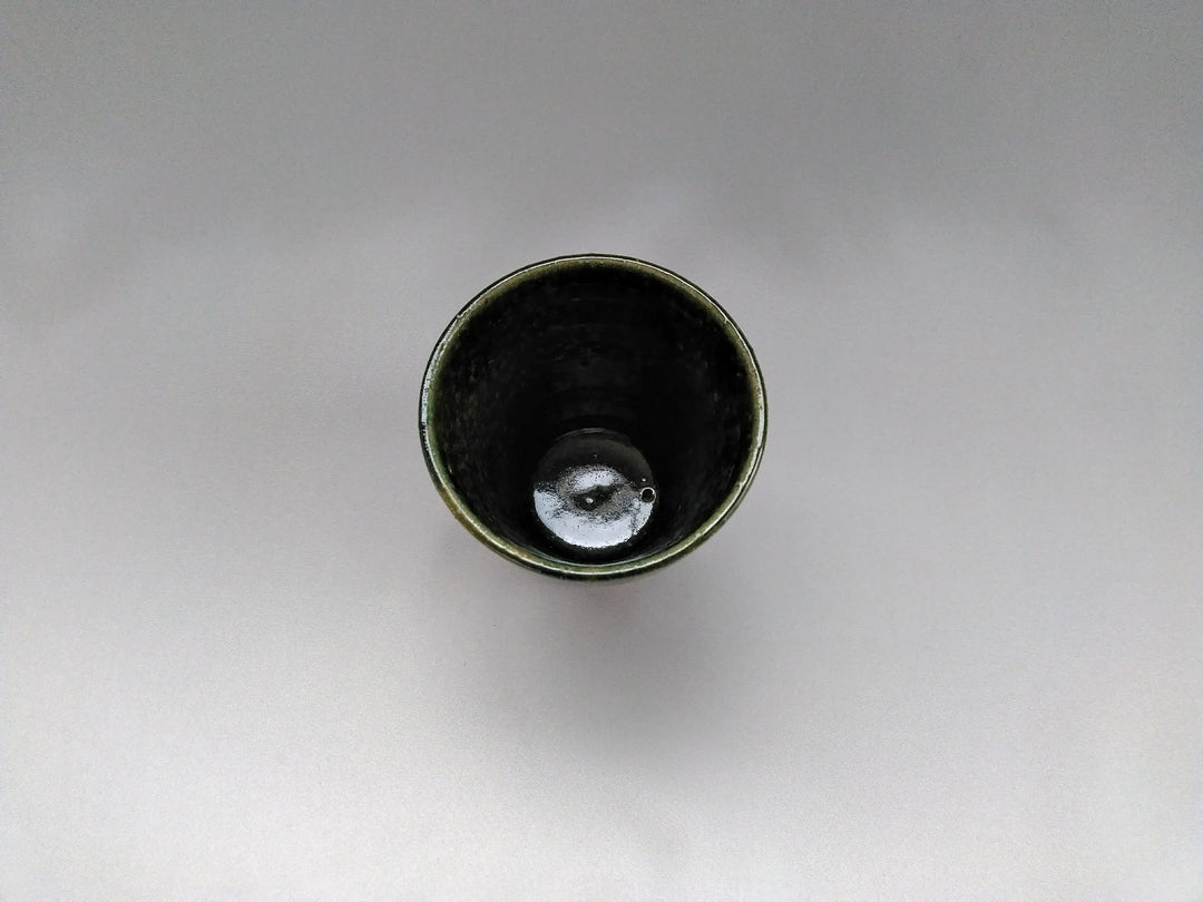 Ridged Warp Free Cup Oribe - Crafted By Kiyohide Yokoi