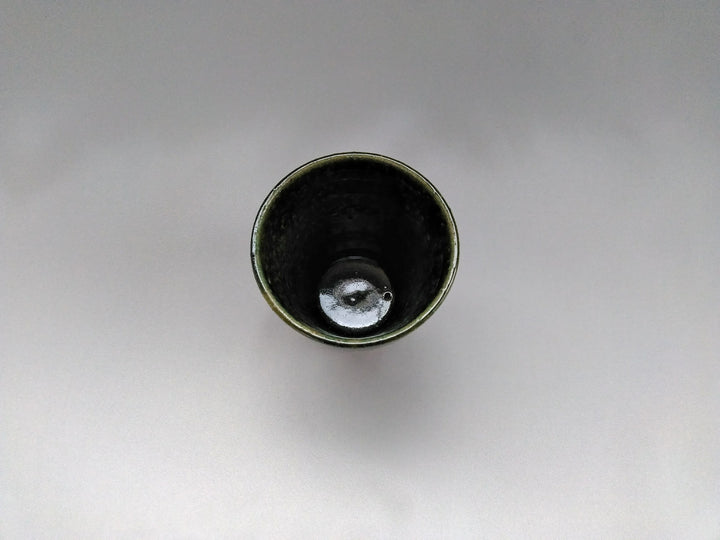 Ridged Warp Free Cup Oribe - Crafted By Kiyohide Yokoi