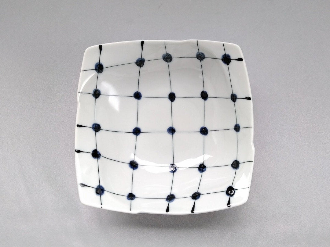 Multi-use Pot with Dotted Grid Pattern edge - Crafted By Fukuho Kiln